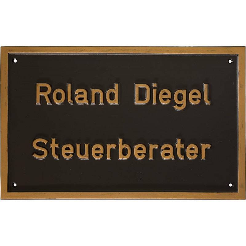 Eingangsschild Steuerberater