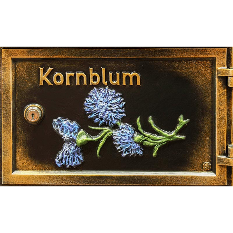 Türgestaltung Kornblumen