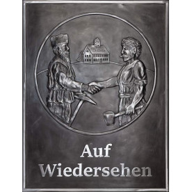 Ortstafel "Auf Wiedersehen"