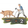 Fleischer und Sau