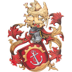 Familienwappen Greif & Anker