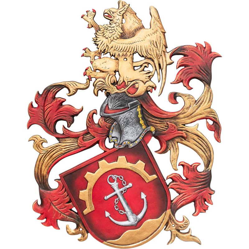 Familienwappen Greif & Anker