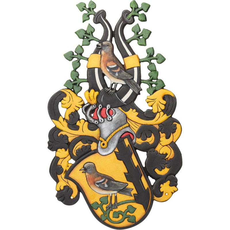 Familienwappen aus Metall – individuell nach Vorlage gefertigt