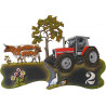 Traktor und Kühe