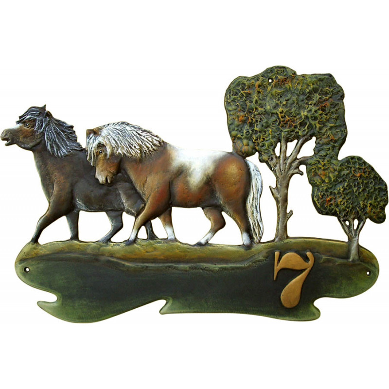 Shetlandpony Hausschild