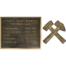 Bronzetafel Wismut