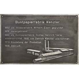 Gedenktafel Buntpapierfabrik